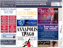 Tablet Screenshot of delmarvadancenet.com